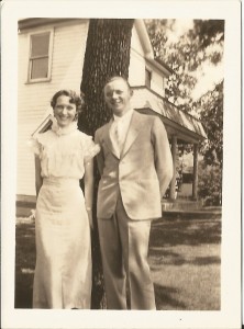 Valle Bess, High School graduation, Bismark, Missouri, with Jay Ragsdale