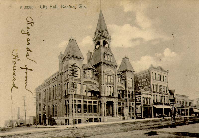 First city hall at Main and Third Streets