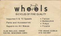 Wheels: Bicycles of Fine Quality