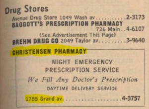1755 Grand Avenue from 1954 phone book