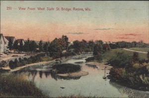 View from West Sixth Street Bridge, Racine, Wis.