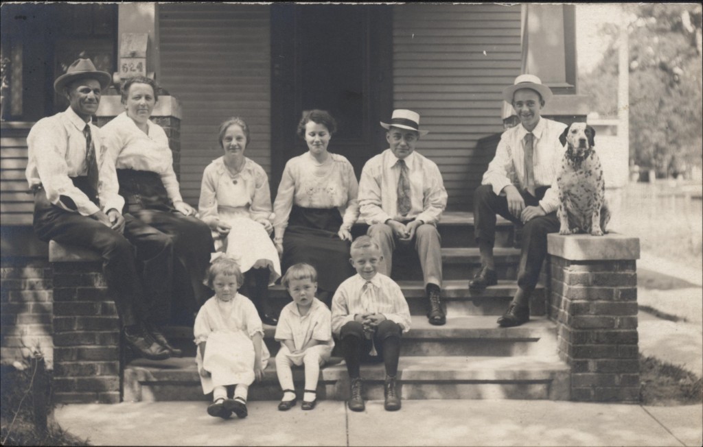 Christiansen family, ca. 1920, "Dalmatian dog"